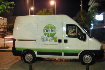 EXHIBITION STANDS MARKINGS SIGNS DETTOL |VAN 001